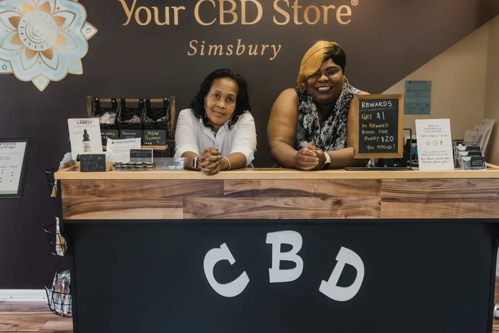 Pictured: Co-owners of Your CBD Store Simsbury, Katonya Hughey and Nakia Kearse. (Photo: Corey Lynn Tucker Photography)